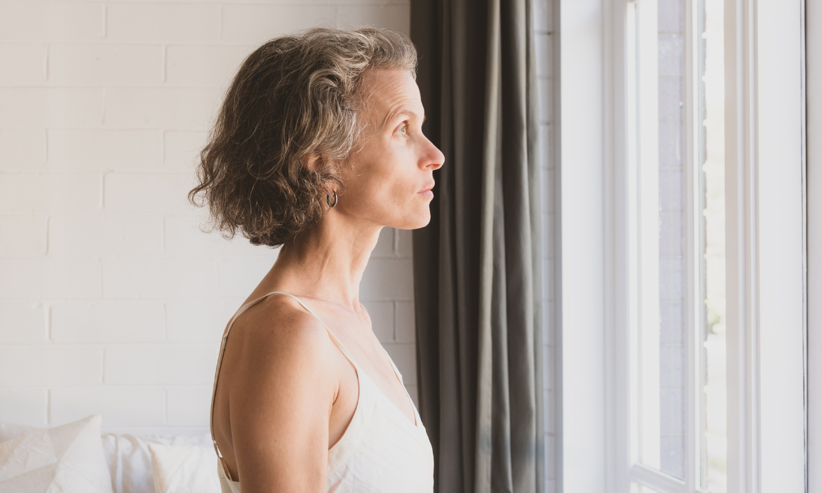 Frau in den Wechseljahren