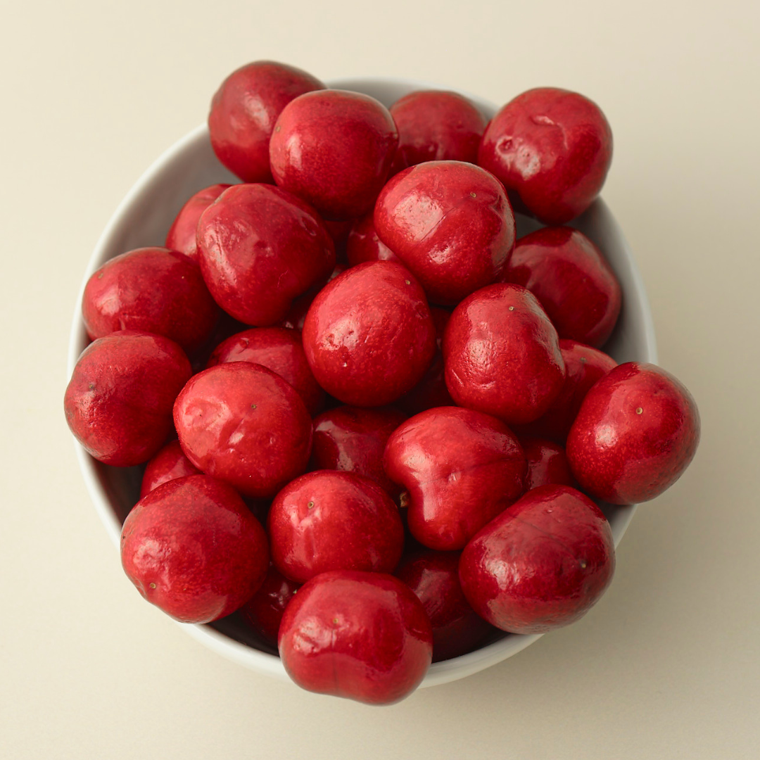 Acerola-Kirschen natürliche Vitamin-C-Quelle als Inhaltsstoff für Vedi Boost Stoffwechsel-Drink