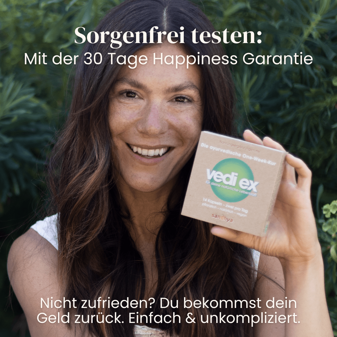 Cleanse-Boost-Set 30 Tage Happiness Garantie mit Vedi Ex und Geld-zurück-Versprechen für Detox-Kur
