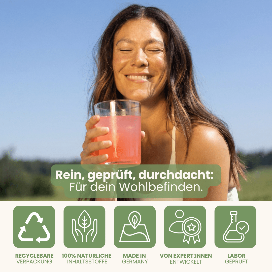 Stoffwechsel-Set Qualitätsversprechen mit Vedi Boost recyclebar natürlich Made in Germany labor-geprüft
